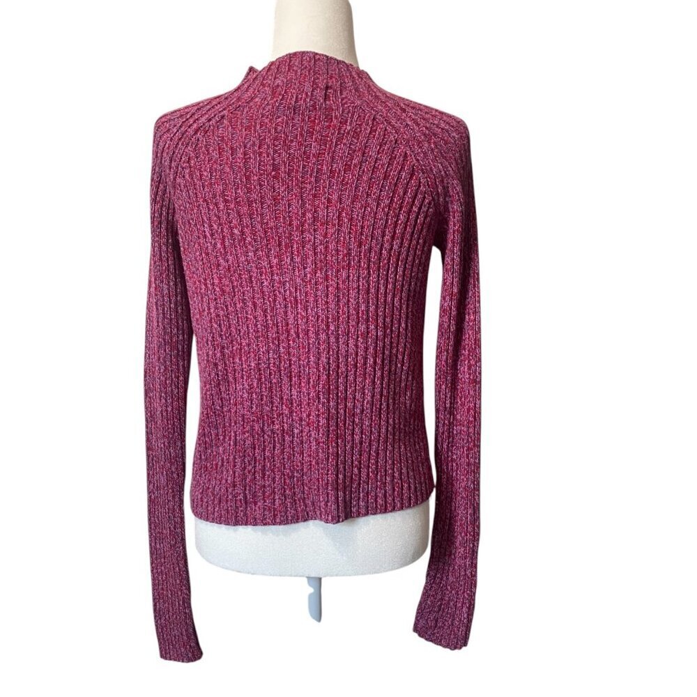 So...GSJC Y2K Ribbed Mock Neck Sweater - Pink Red - Size M - Picture 5 of 7